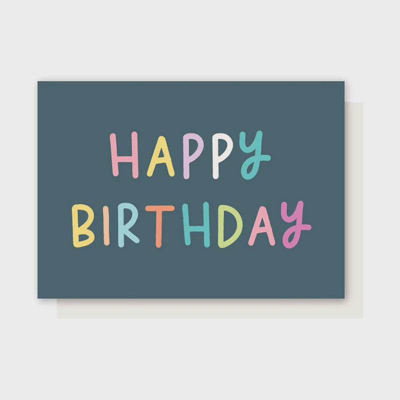 Happy Birthday Blue Card – Torquay Merchant